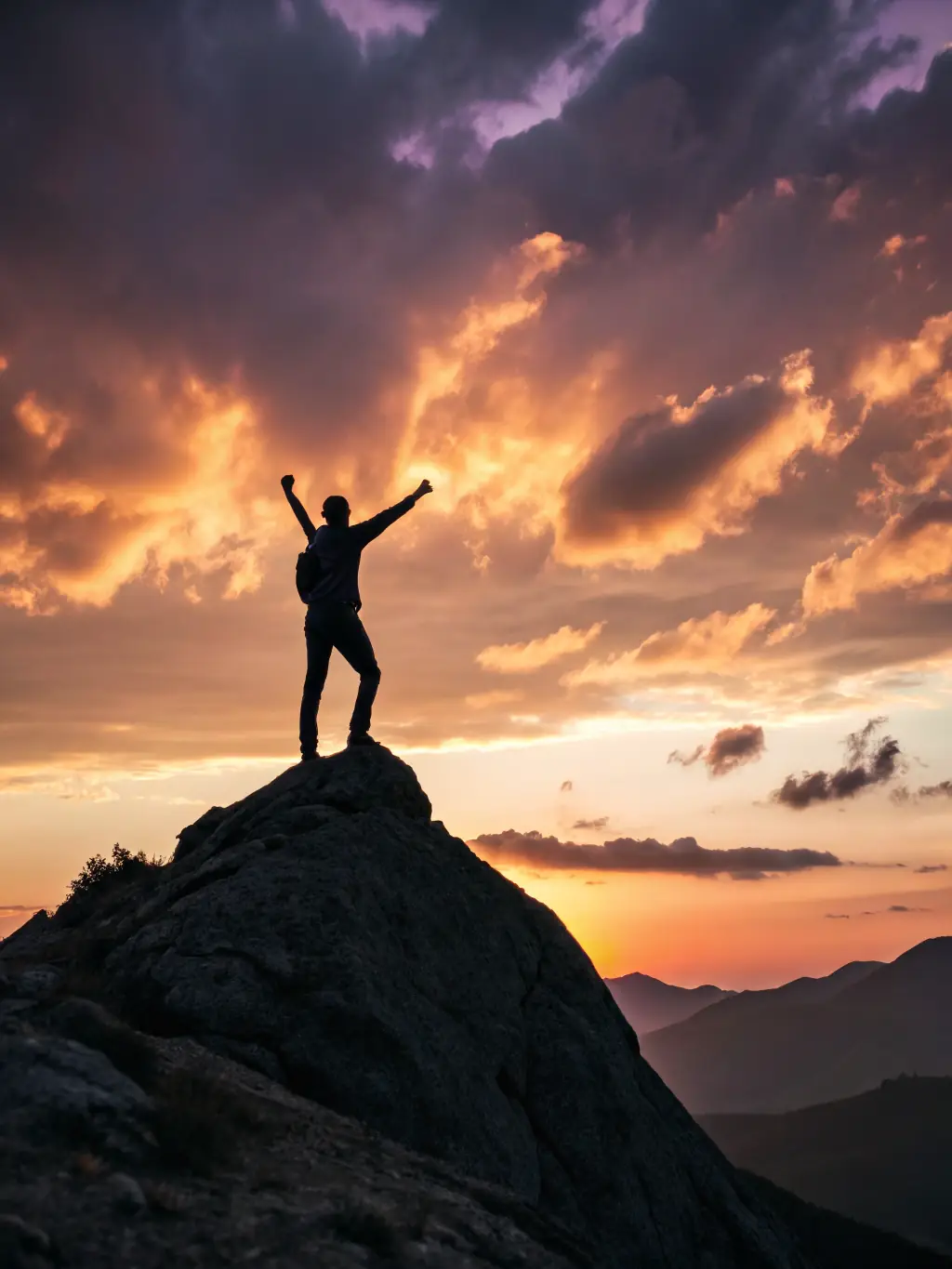 A person successfully climbing a mountain, symbolizing overcoming challenges and achieving goals through effective coaching and personal development.